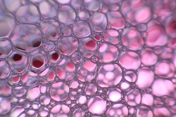 Close-up of a single bubble opening to reveal smaller bubbles inside, symbolizing nested ideas.
