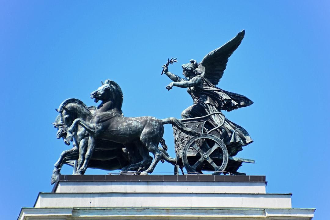 man riding on horse statue