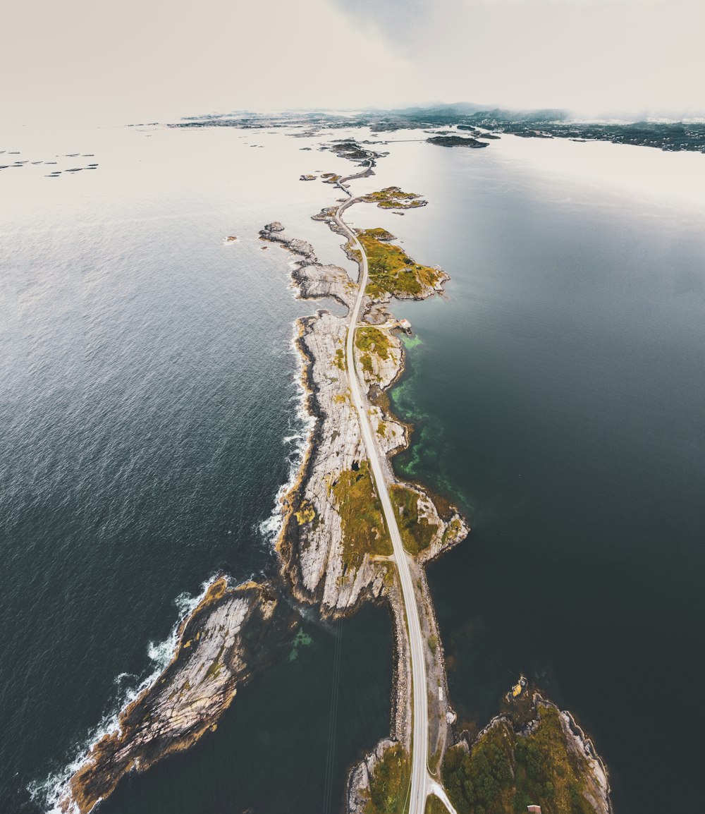 aerial view of island during daytime