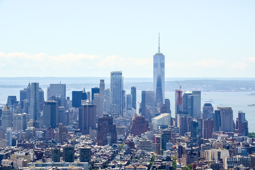 city skyline under white sky during daytime