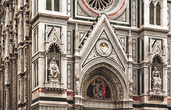 gray and white concrete building