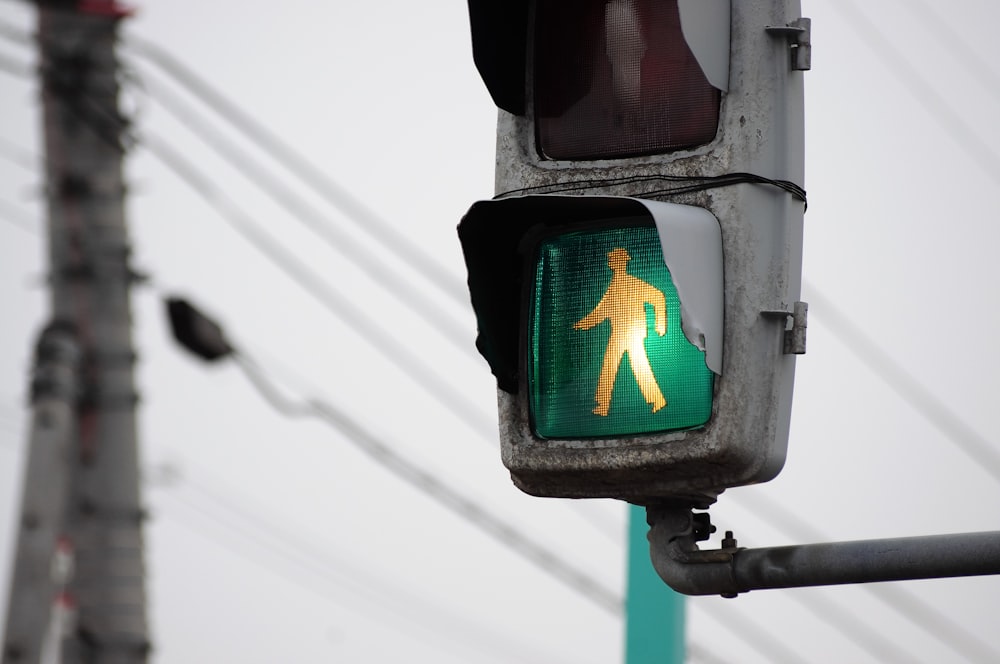 black and green traffic light