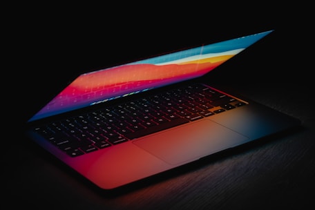 black and silver laptop computer