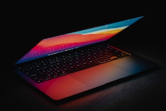 black and silver laptop computer