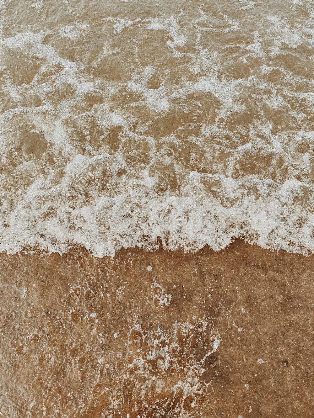 brown sand beside body of water