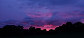 A stunning landscape photograph showcasing vibrant sunset colors.