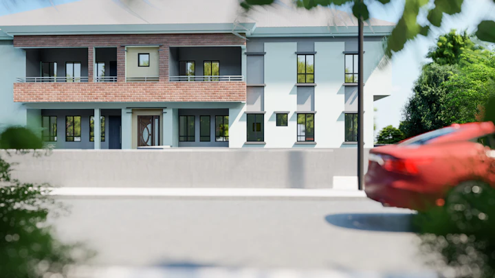 Concrete storey building in Nigeria