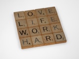 brown wooden blocks on white surface