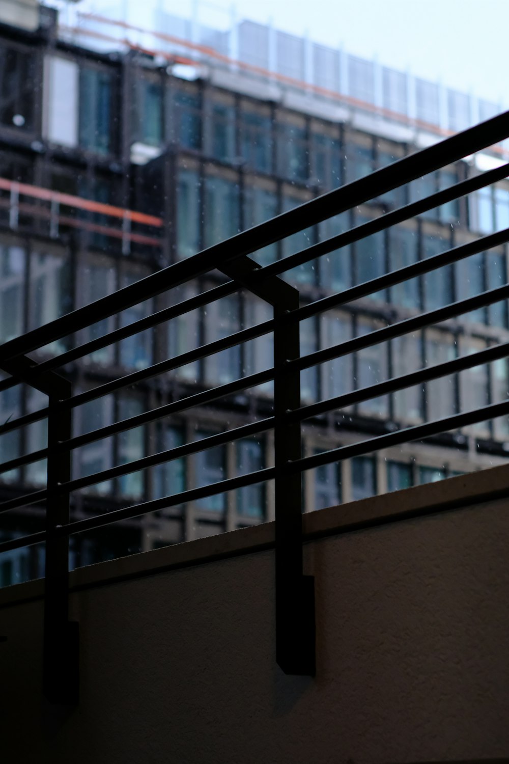 black metal staircase during daytime