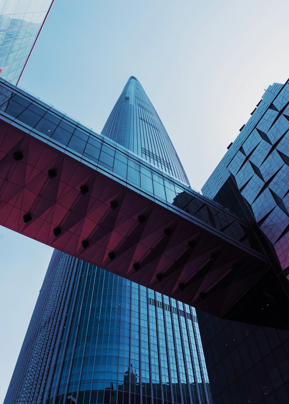 low angle photography of high rise building