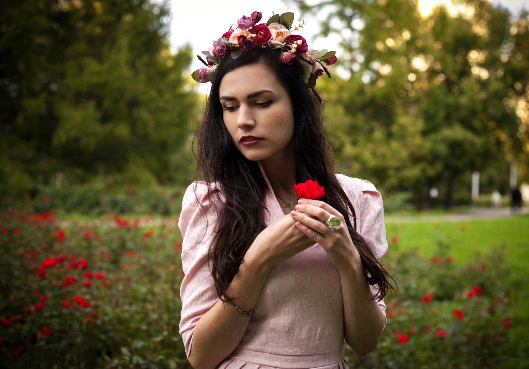 Summer beauty girl with flowers in head.
say "Thanks" via PayPal :)