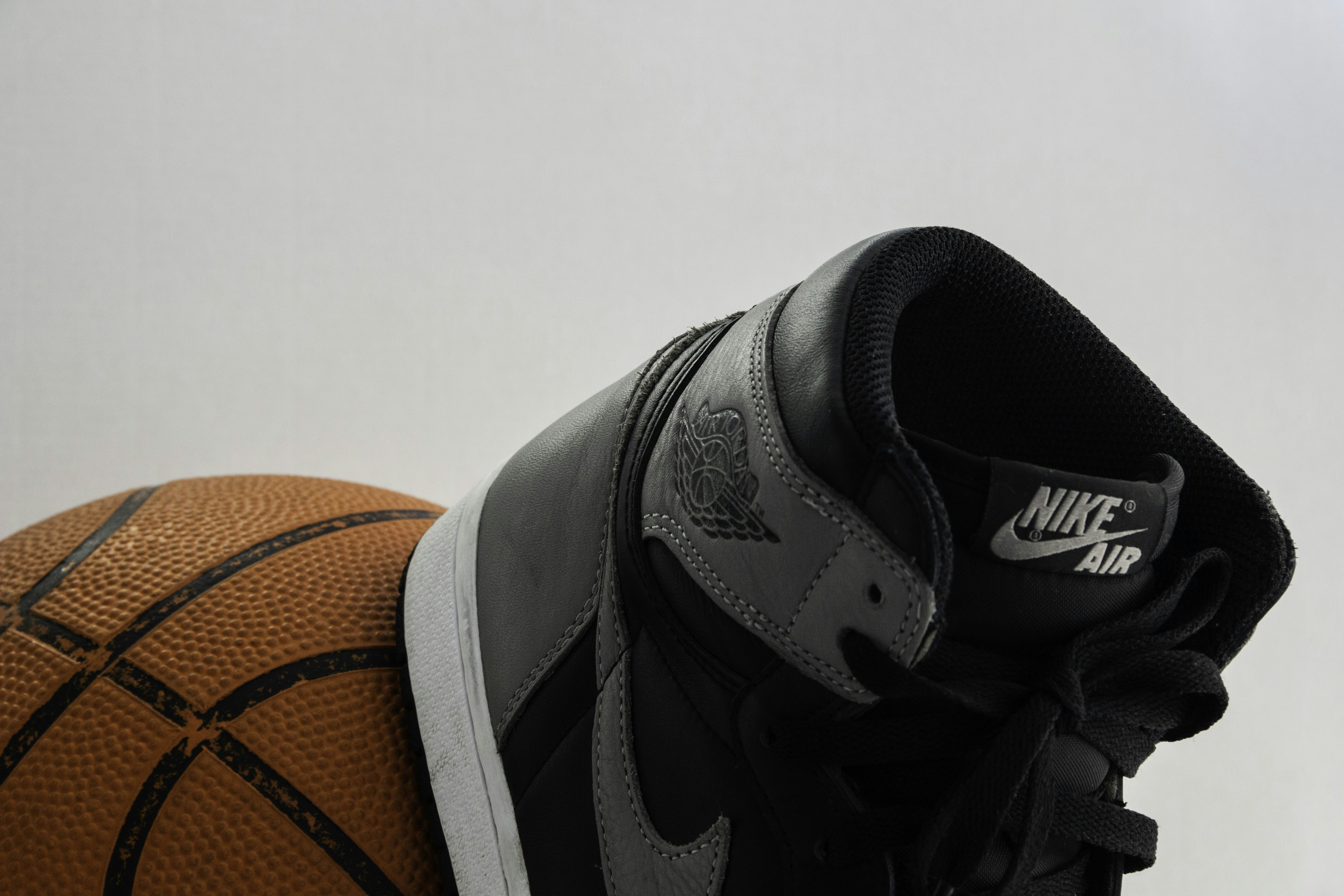 Air Jordan 1 on a basketball