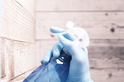 Wipe down walls (floor to ceiling up to 10 feet high)