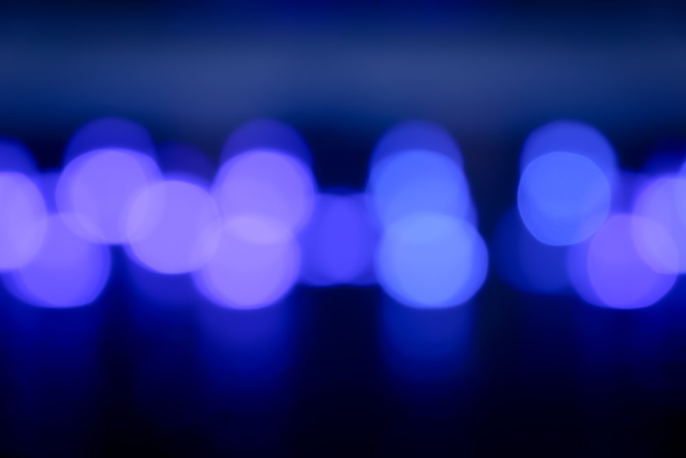 blue and white bokeh lights