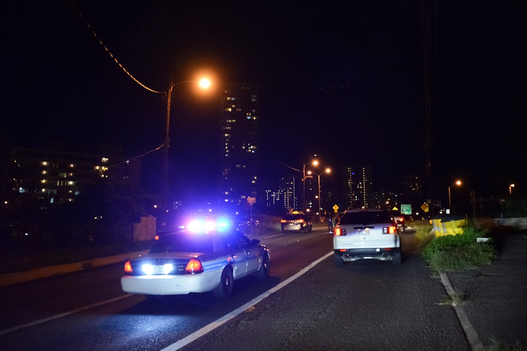 cars on road during night time