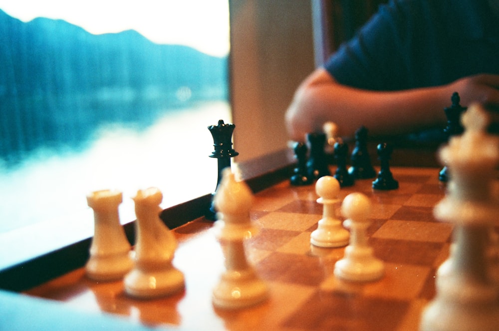 chess pieces on chess board