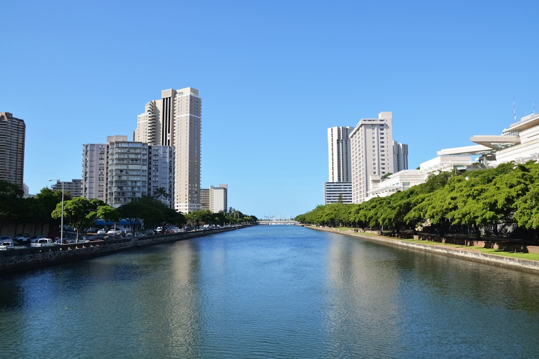 body of water near city buildings during daytime