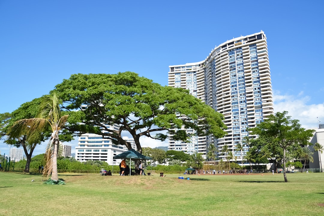 people walking on green grass field near high rise buildings during daytime