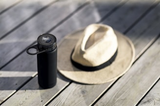 Beach Hat and Personalized Tumbler