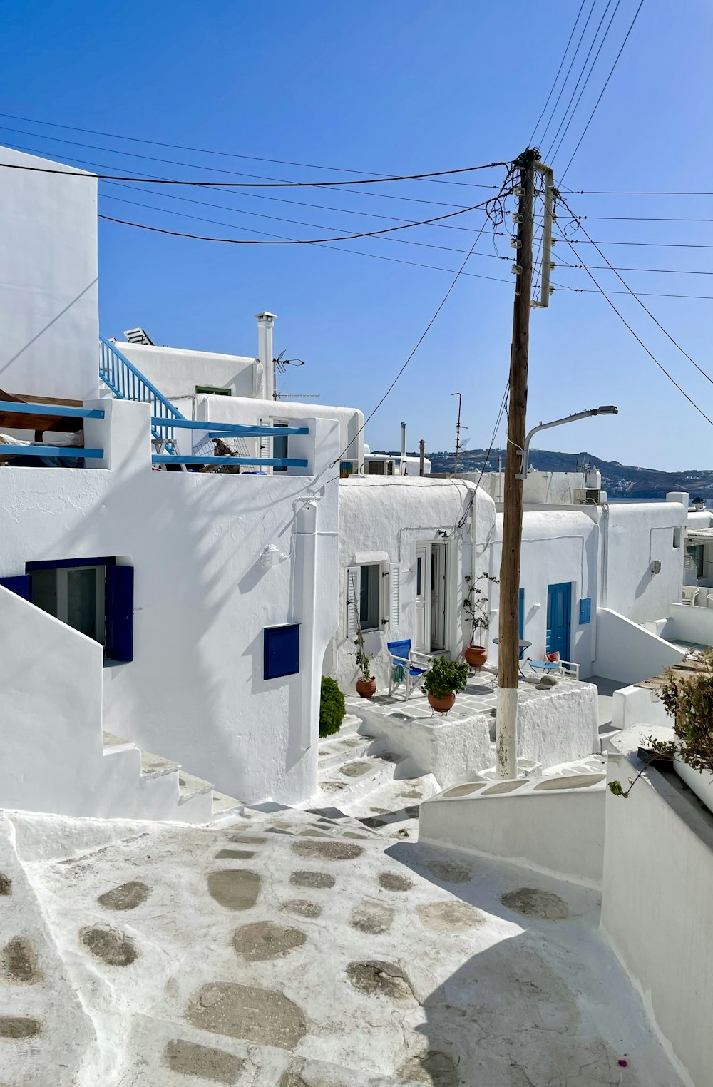 white and blue concrete building