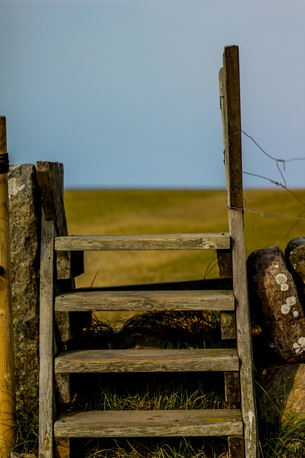 brown wooden fence on green grass field during daytime