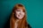 woman in black shirt smiling