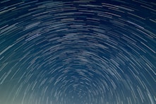 time lapse photography of stars