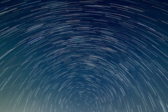 time lapse photography of stars