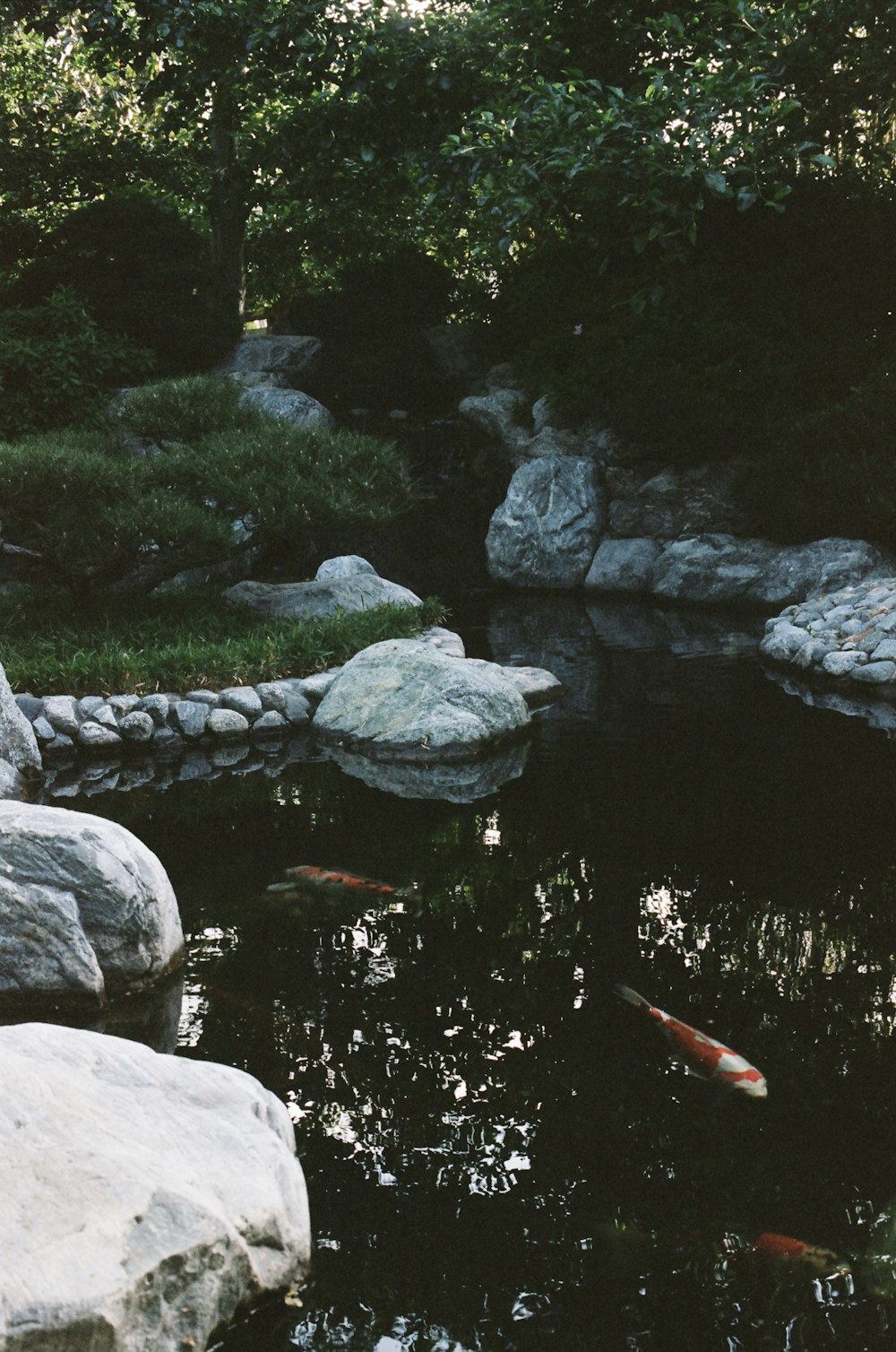rochas cinzentas no rio durante o dia