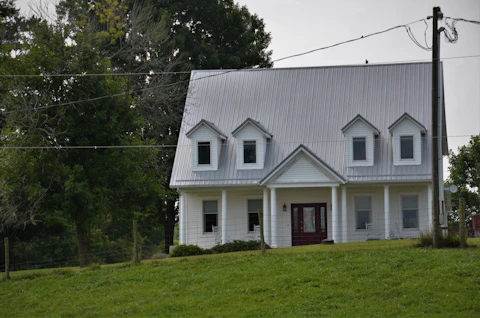 white and gray concrete house
