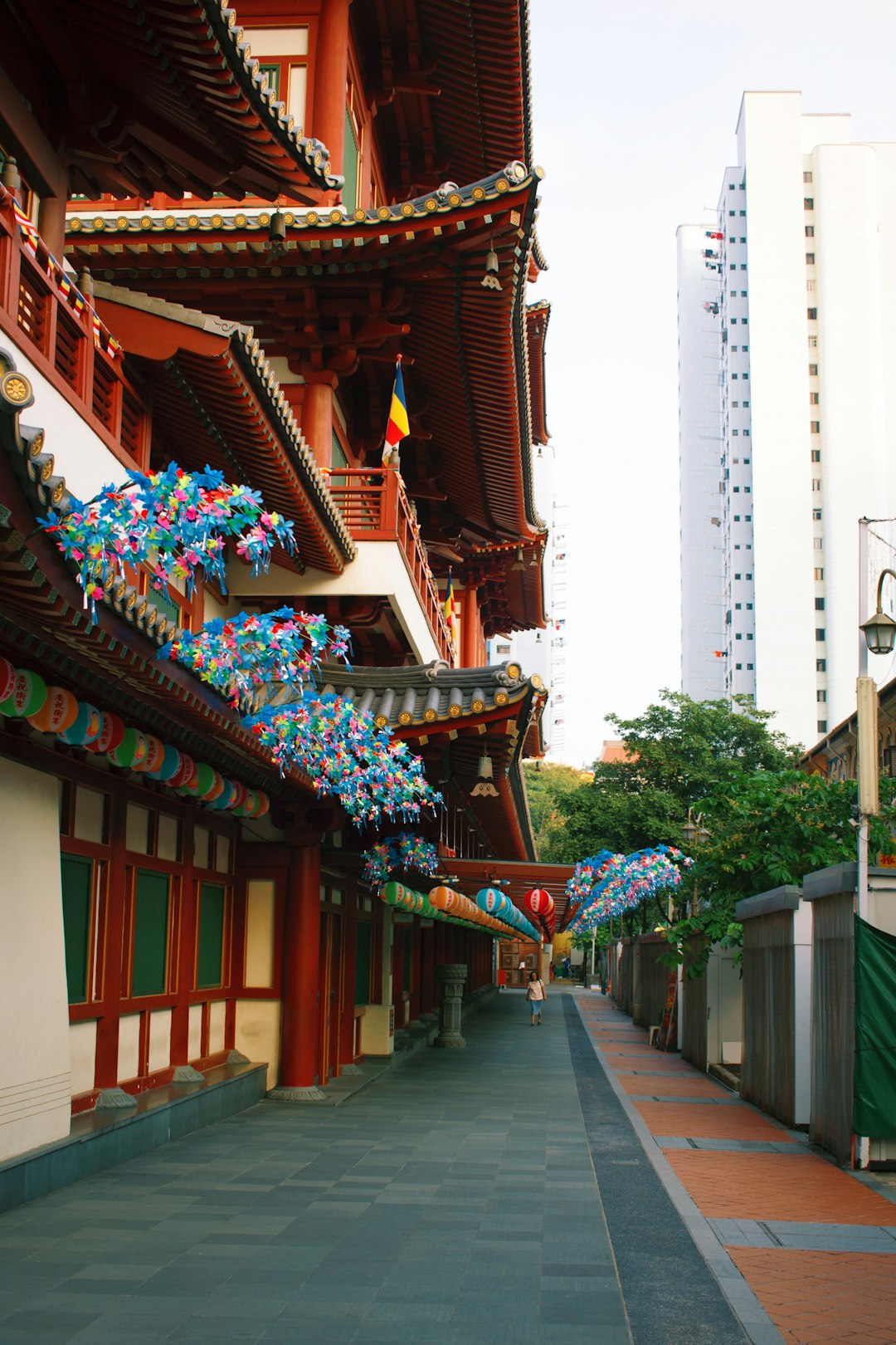  red and brown temple during daytime tooth pouder