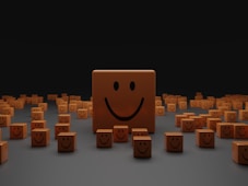 brown and black cardboard blocks