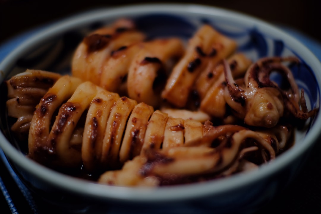 brown fried food on white ceramic bowl