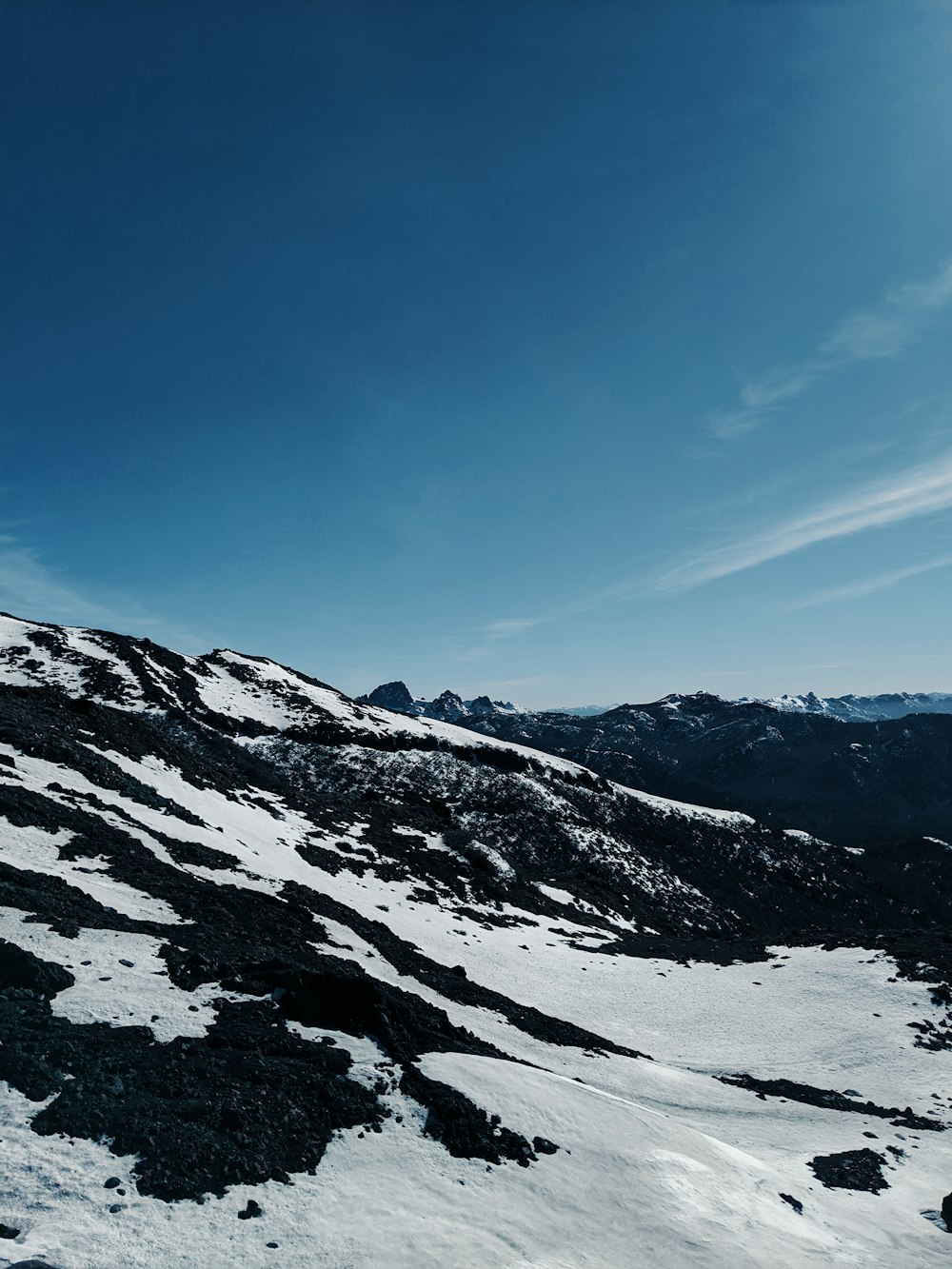 snow covered mountain under blue sky during daytime