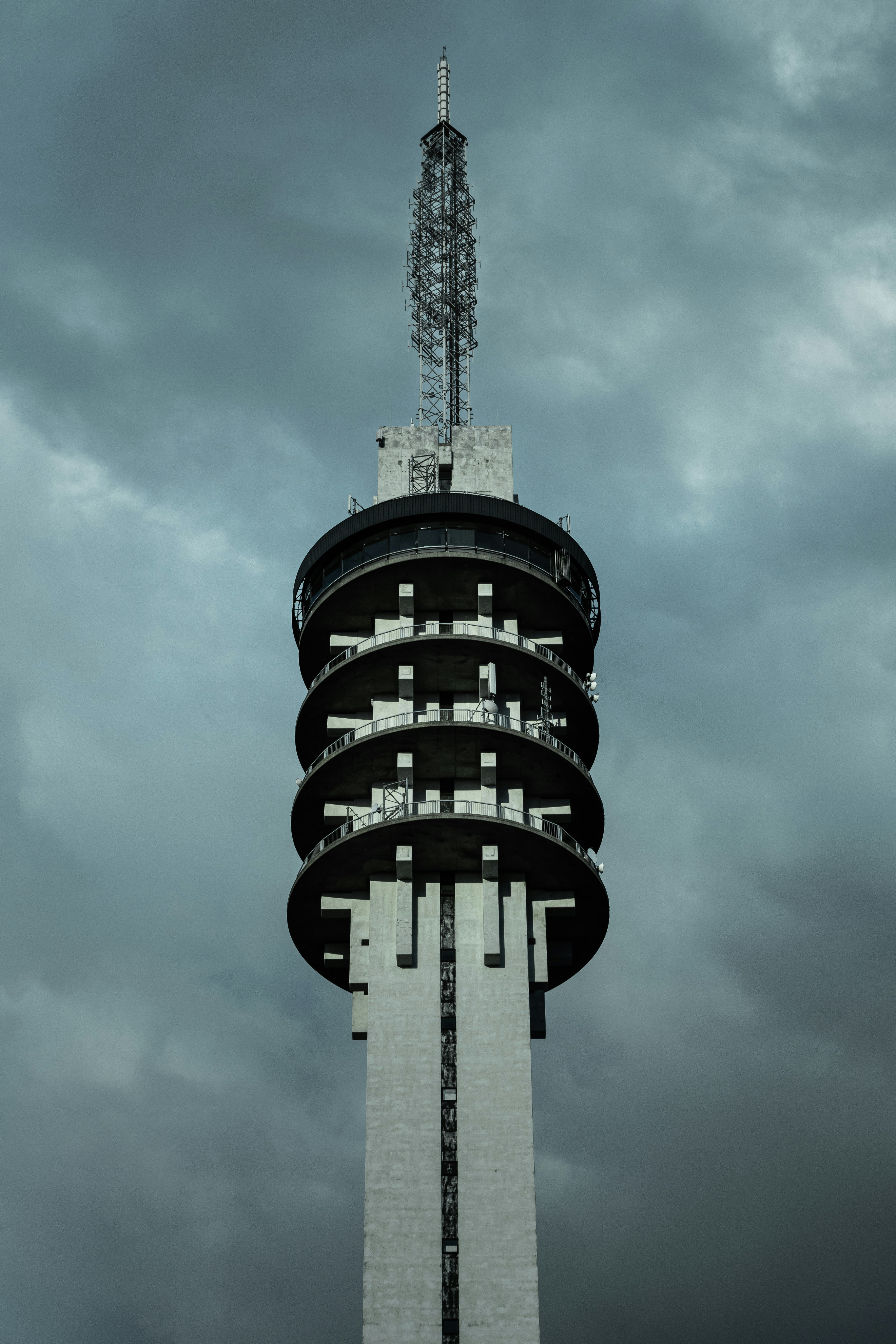 black and white tower under blue sky