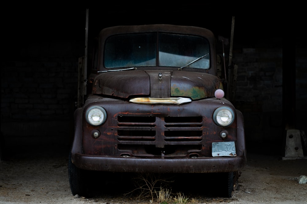 brown chevrolet car in a tunnel