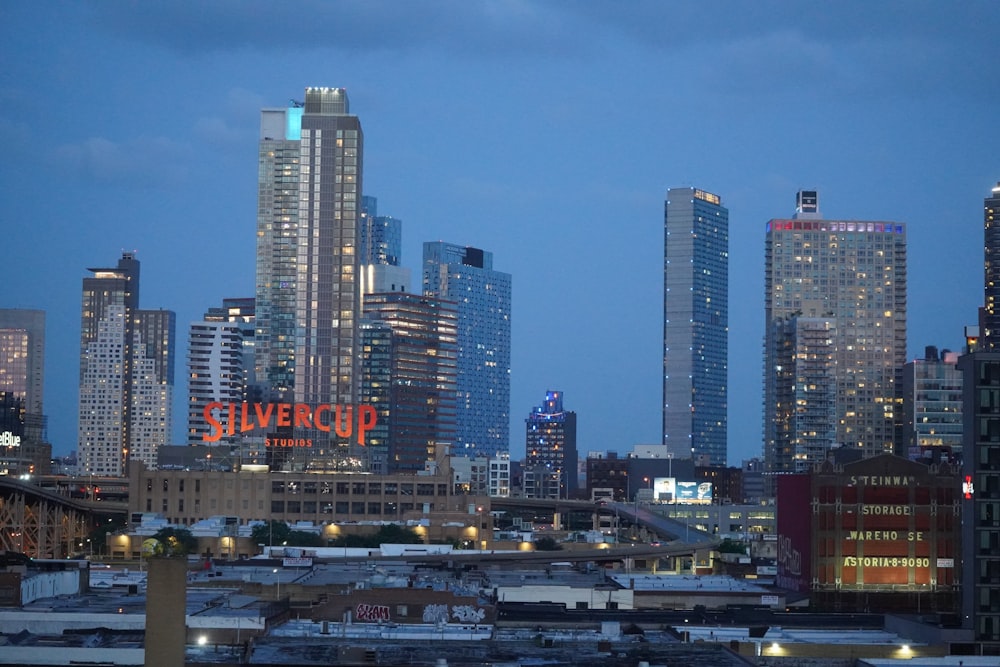 Skyline der Stadt tagsüber unter blauem Himmel