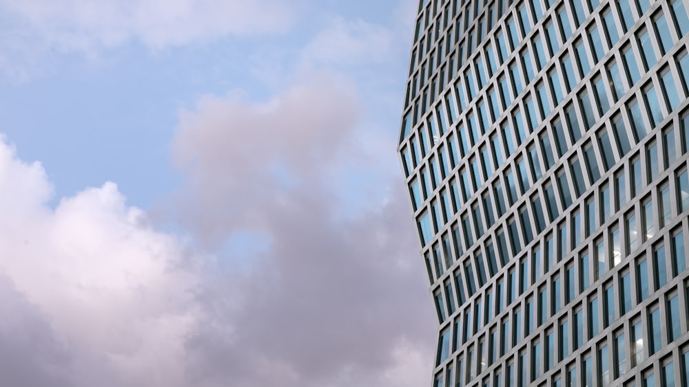 low angle photography of high rise building