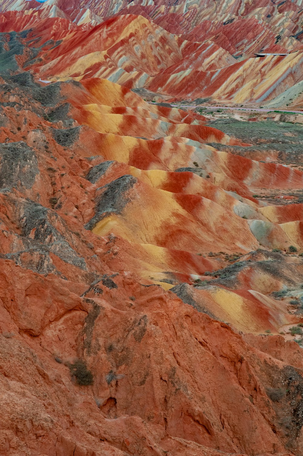 brown and gray rock formation