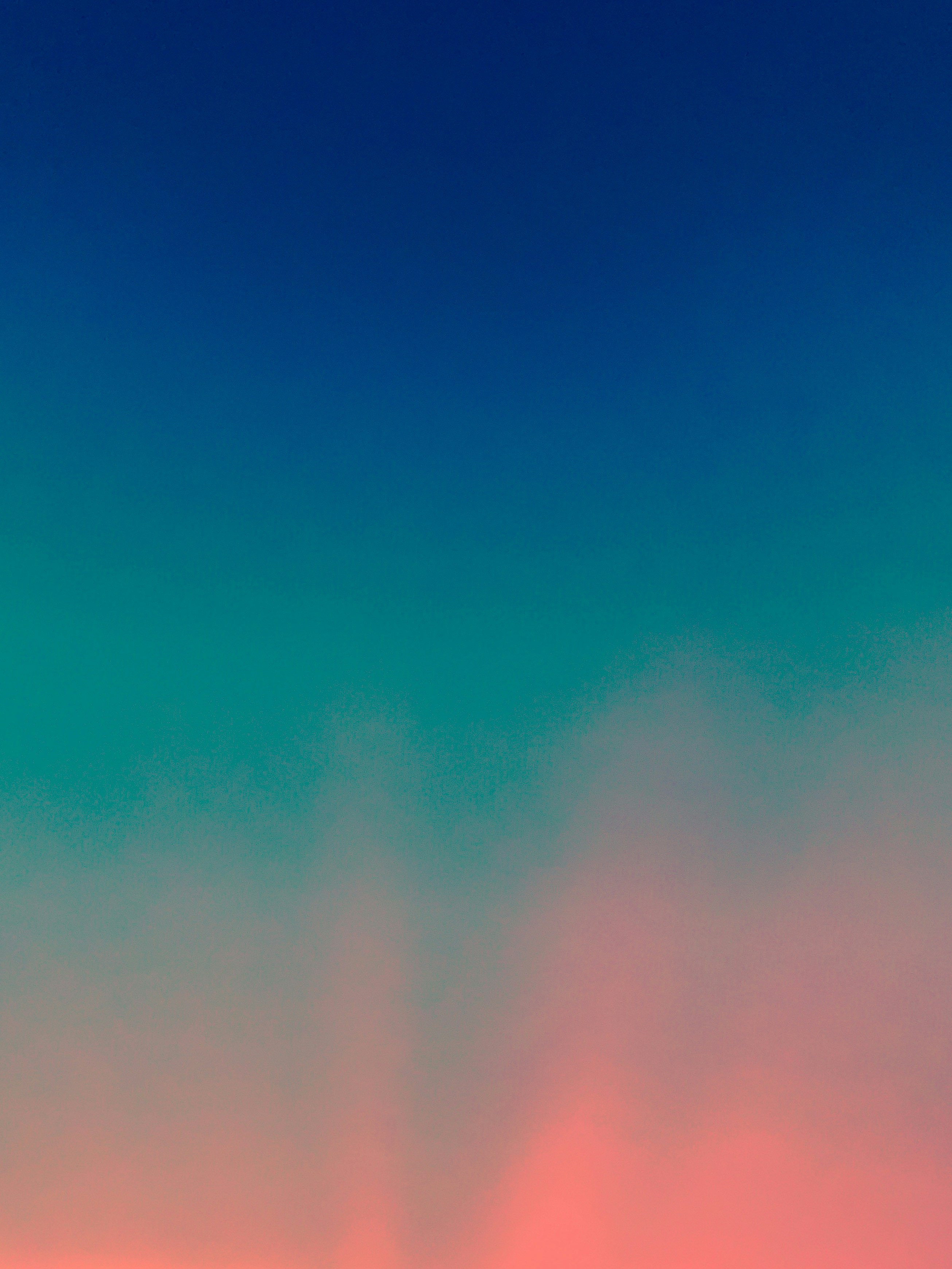 blue sky over green trees