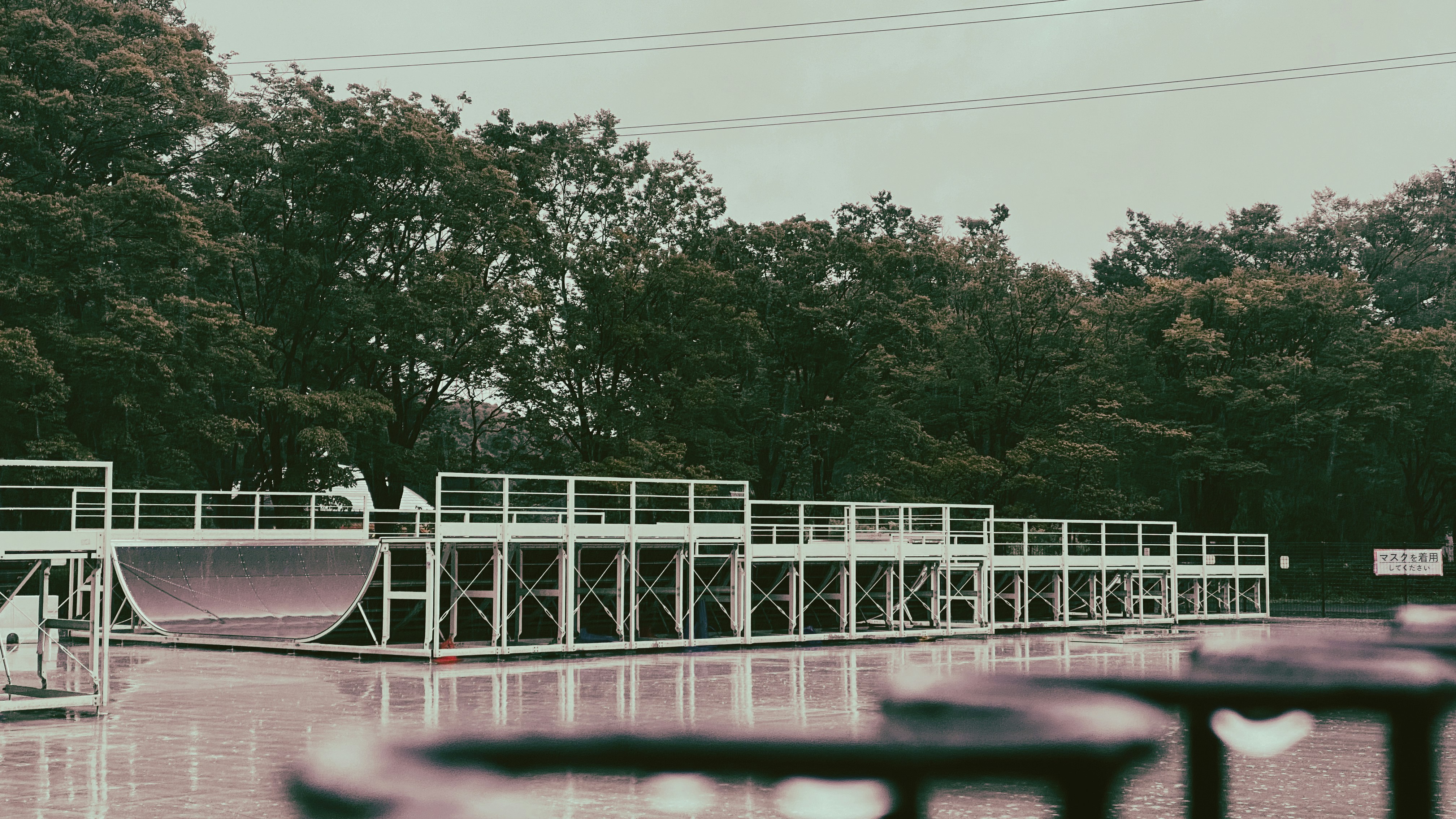 white wooden fence near green trees during daytime