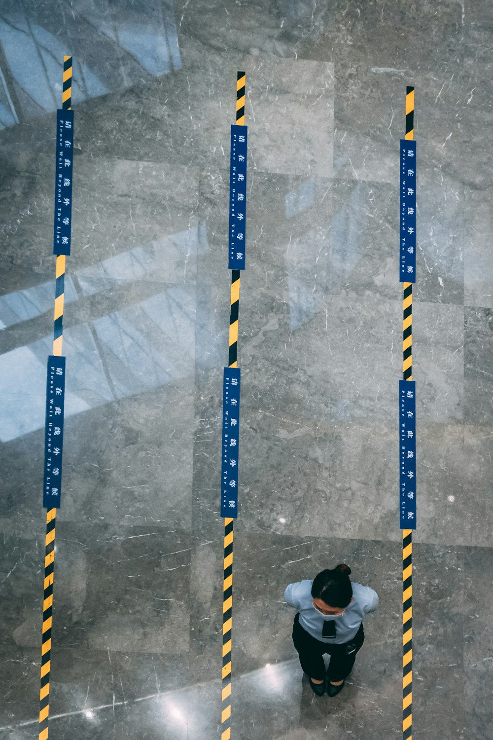 black and white ball on gray concrete floor