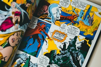 comic strip on white paper