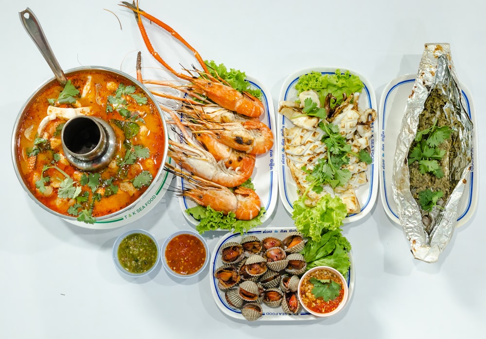 cooked food on white ceramic plate