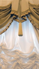 gold and white floral pendant lamp