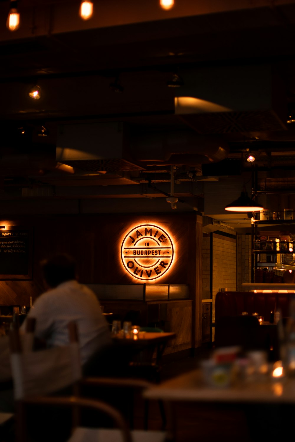 people sitting on chair inside restaurant