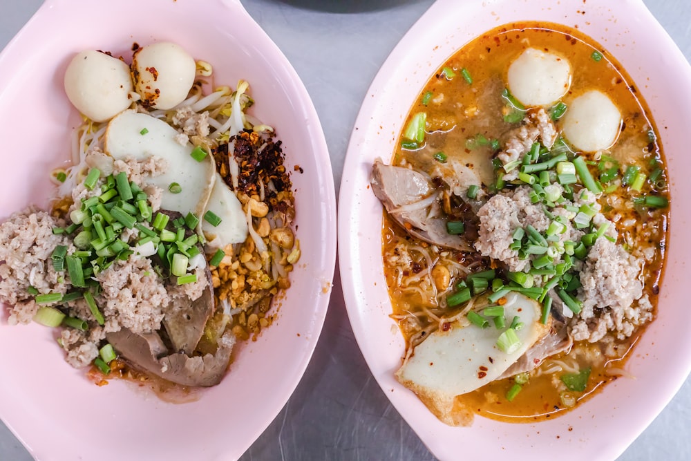 cooked food on white ceramic bowl