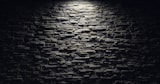 a black and white photo of a brick wall
