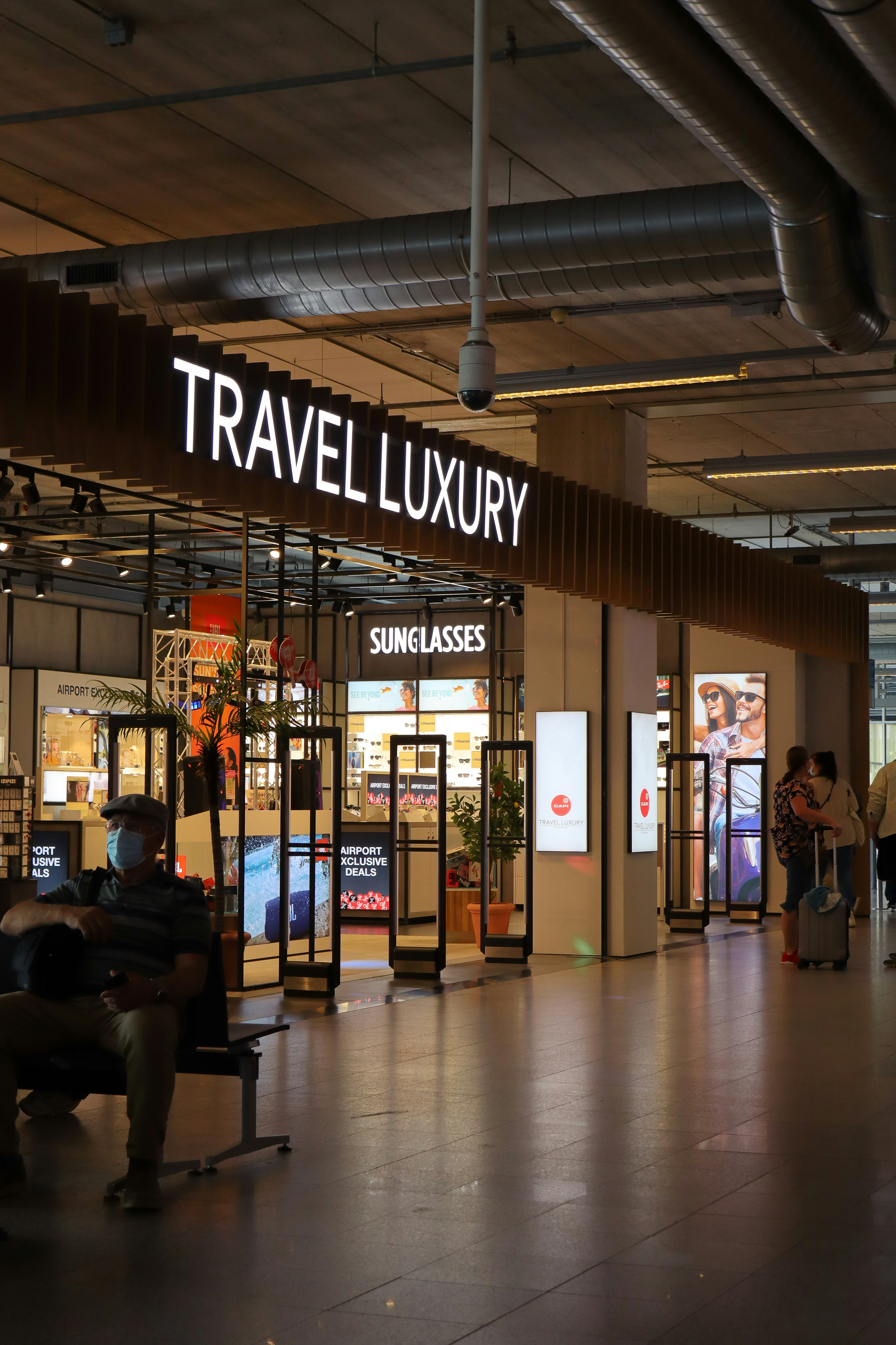Duty-free shopping area at Singapore Changi Airport