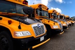 yellow school bus on road during daytime